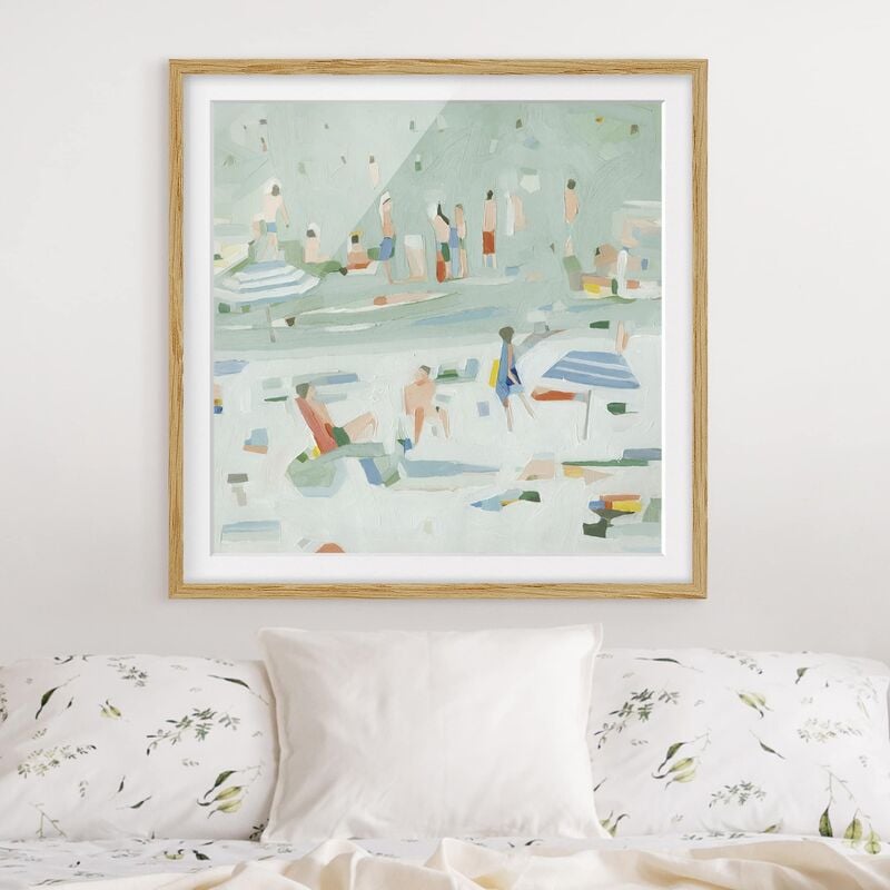 

Póster enmarcado - Summer Confetti II Dimensión LxA: 50cm x 50cm, Marco: Roble