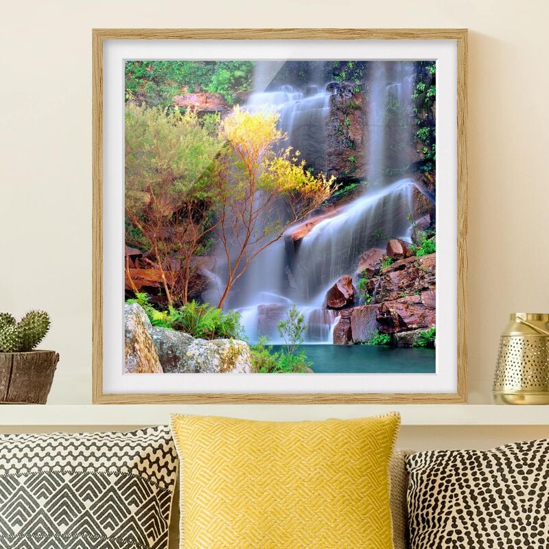 

Póster enmarcado - Summer Fairytale Dimensión LxA: 70cm x 70cm, Marco: Roble