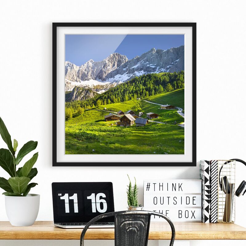 

Póster enmarcado - Styria Alpine Meadow Dimensión LxA: 30cm x 30cm, Marco: Negro