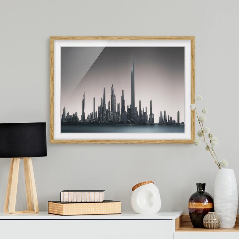 

Póster enmarcado - alba Kuwait Dimensión LxA: 30cm x 40cm, Marco: Roble