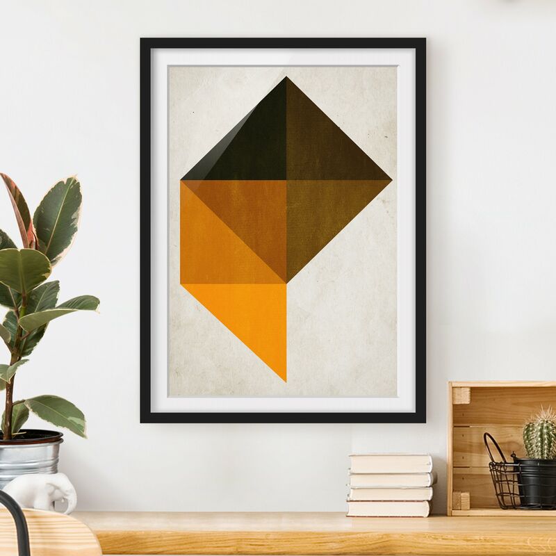 

Póster enmarcado - Trapezio geometrico Dimensión LxA: 55cm x 40cm, Marco: Negro