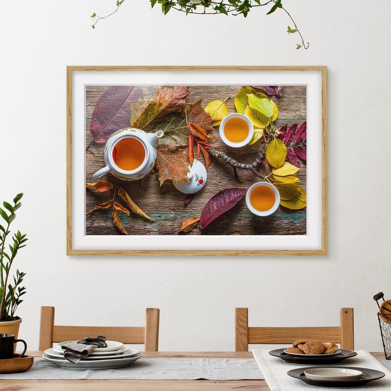 

Póster enmarcado - Tea In September Dimensión LxA: 40cm x 55cm, Marco: Roble