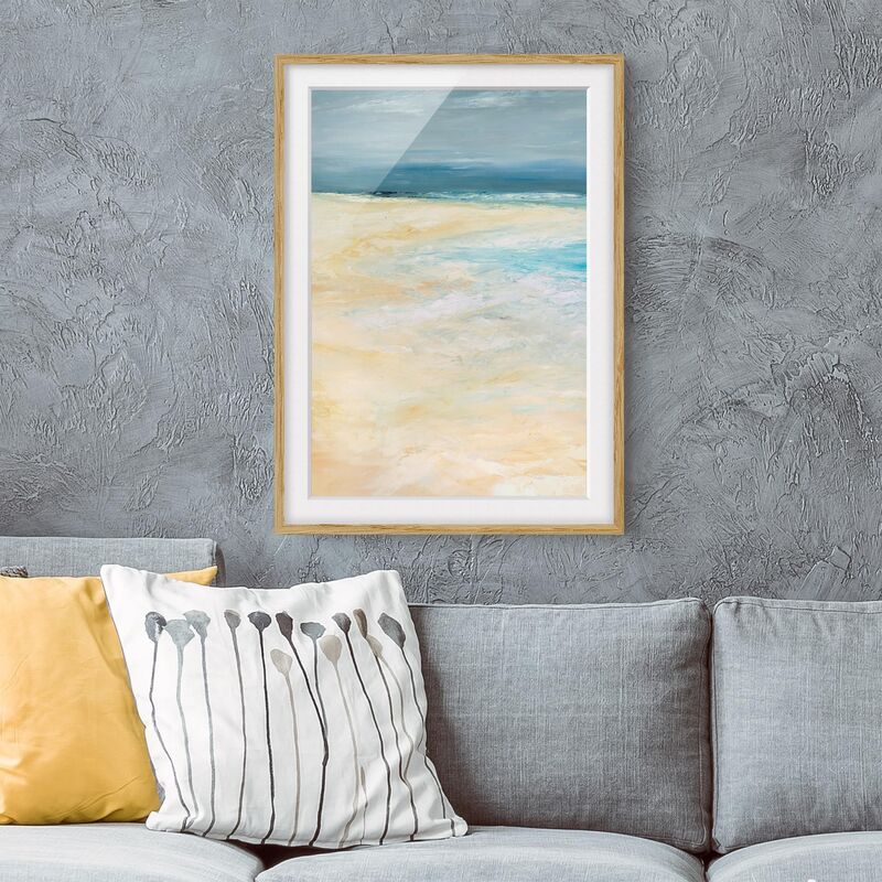 

Póster enmarcado - Tempesta Sul Mare I Dimensión LxA: 24cm x 18cm, Marco: Roble