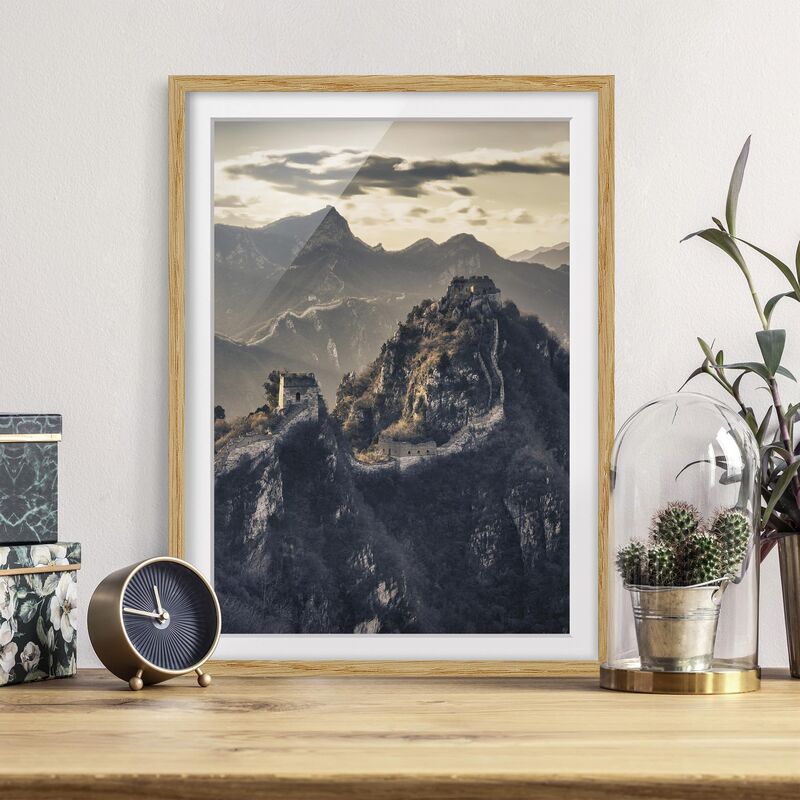 

Póster enmarcado - The Great Chinese Wall Dimensión LxA: 40cm x 30cm, Marco: Roble