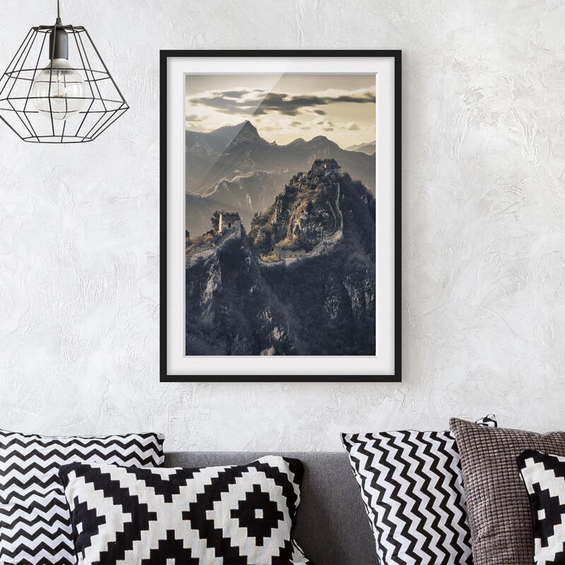 

Póster enmarcado - The Great Chinese Wall Dimensión LxA: 24cm x 18cm, Marco: Negro