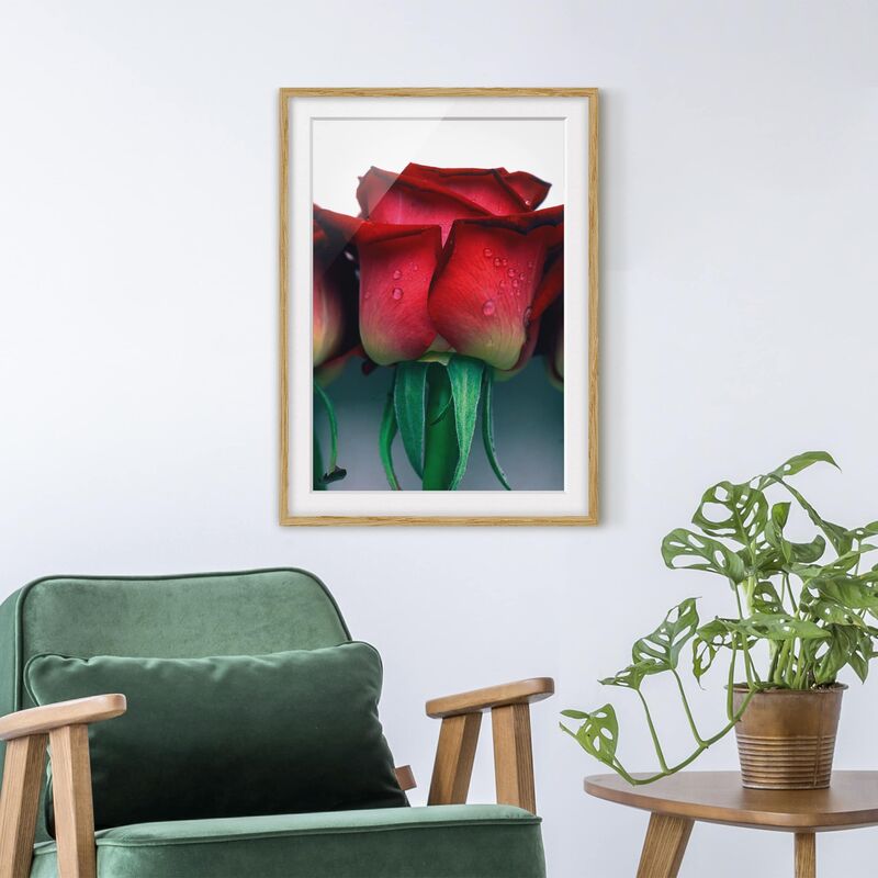 

Póster enmarcado - The Three Beauties Dimensión LxA: 55cm x 40cm, Marco: Roble