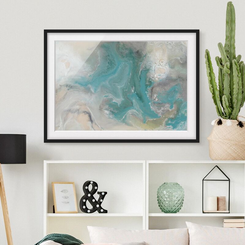 

Póster enmarcado - Tide With Flotsam I Dimensión LxA: 40cm x 55cm, Marco: Negro