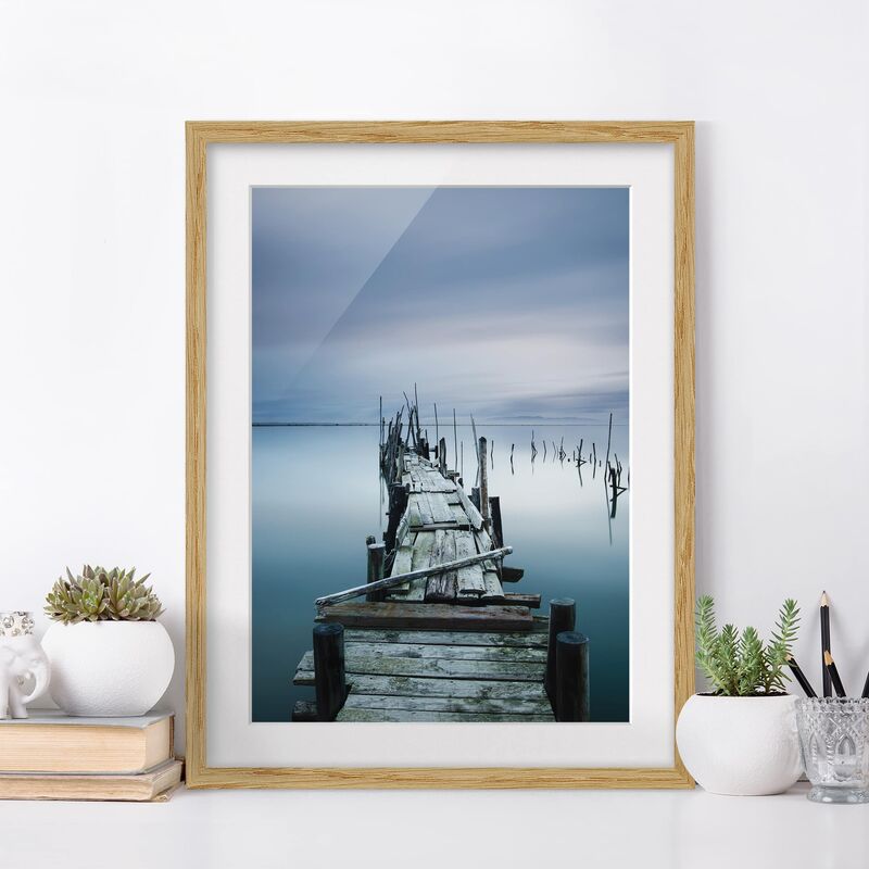 

Póster enmarcado - Timeless Bridge Dimensión LxA: 100cm x 70cm, Marco: Roble