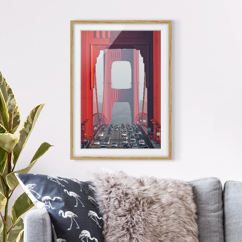 

Póster enmarcado - Trip Down The Bridge Dimensión LxA: 70cm x 50cm, Marco: Roble