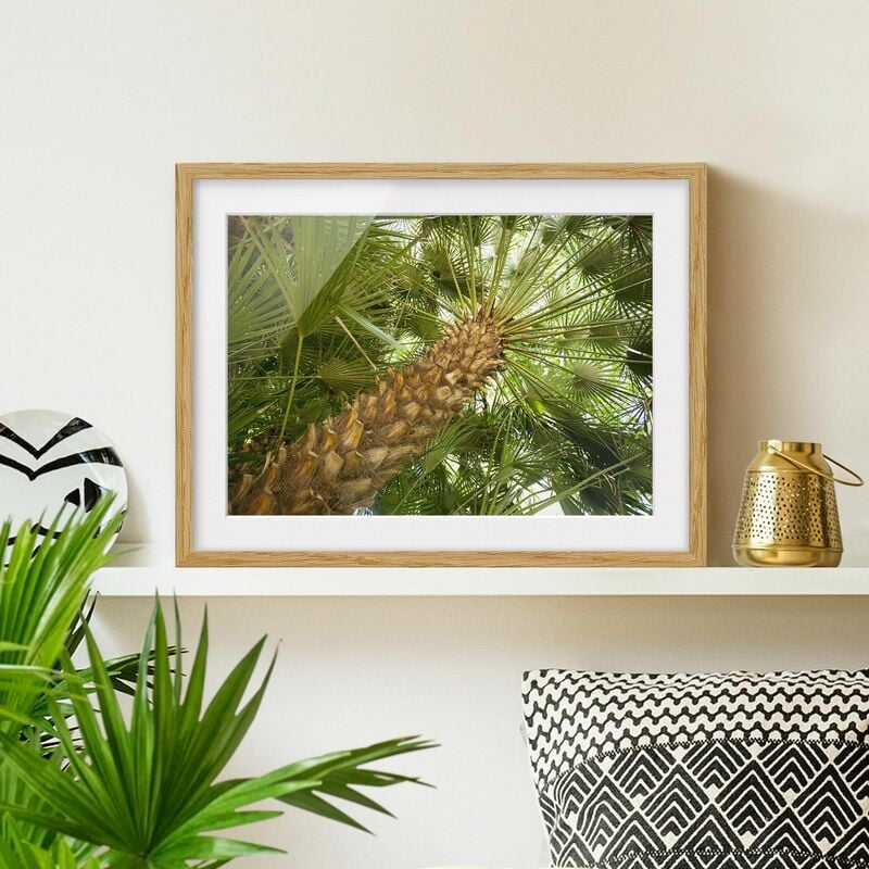 

Póster enmarcado - Tropical Island Dimensión LxA: 40cm x 55cm, Marco: Roble