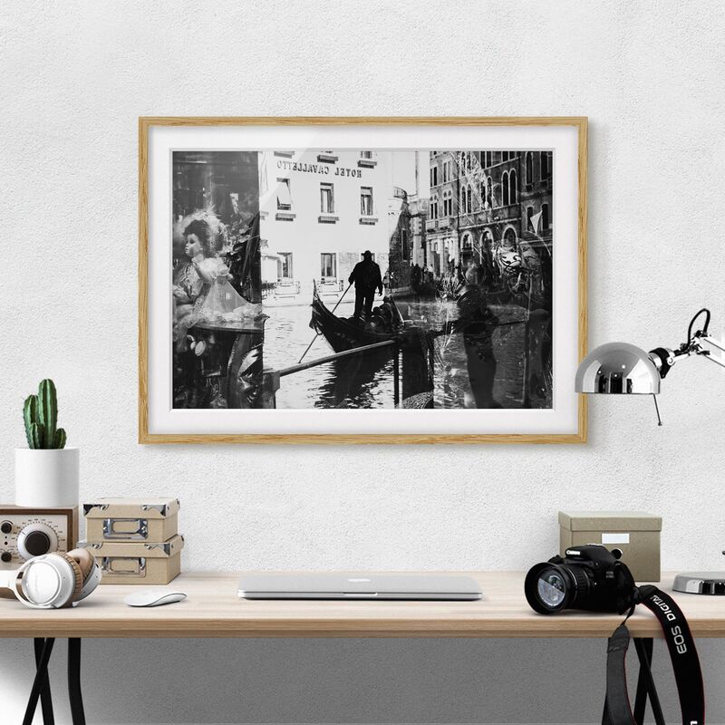 

Póster enmarcado - Venice Reflections Dimensión LxA: 50cm x 70cm, Marco: Roble