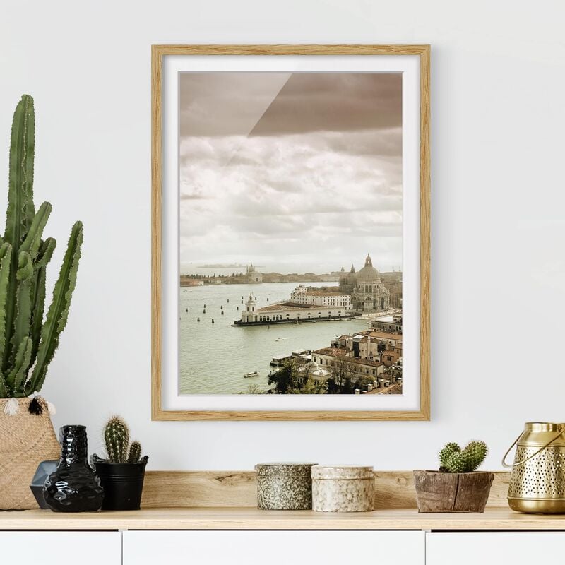 

Póster enmarcado - Venice Lagoon Dimensión LxA: 55cm x 40cm, Marco: Roble
