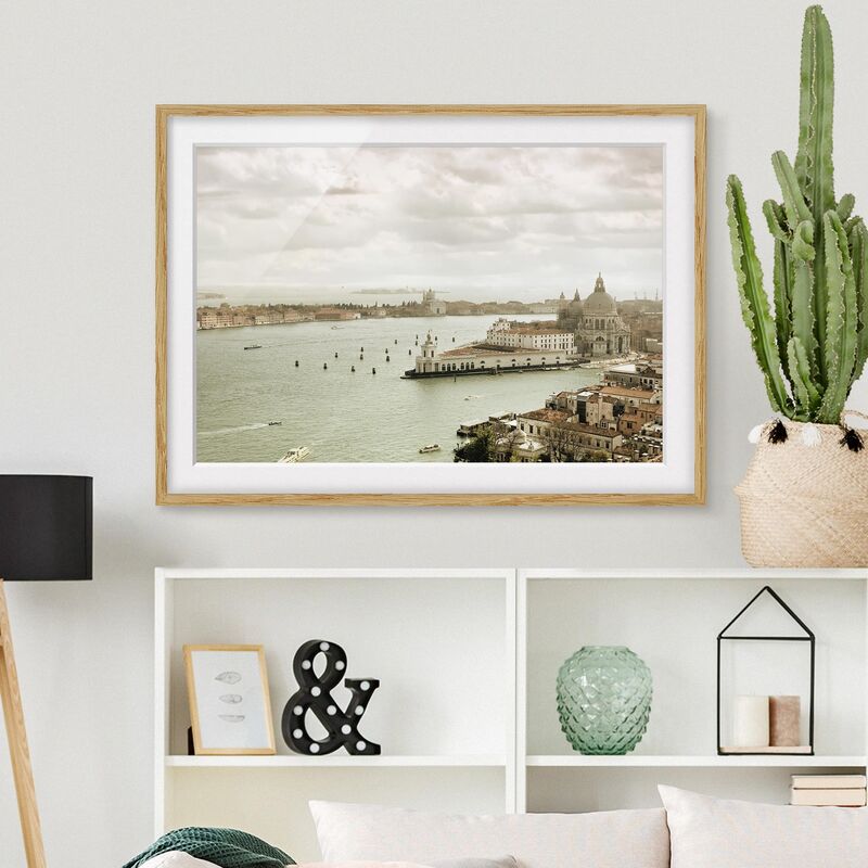

Póster enmarcado - Venice Lagoon Dimensión LxA: 50cm x 70cm, Marco: Roble