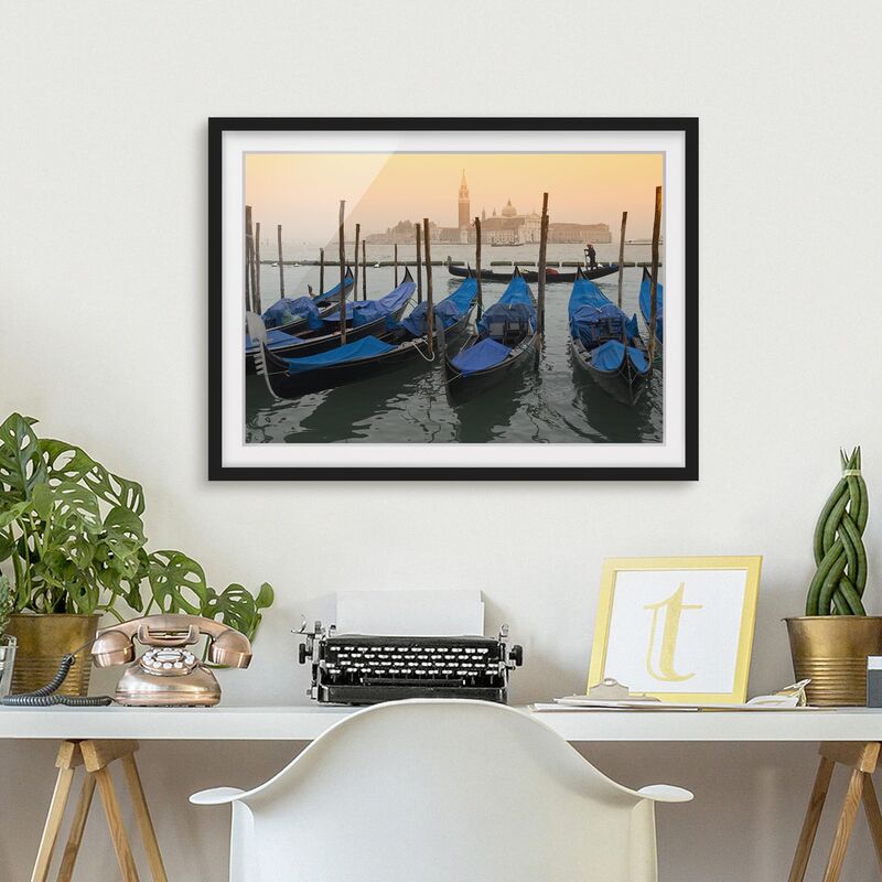 

Póster enmarcado - Venice Dreams Dimensión LxA: 50cm x 70cm, Marco: Negro