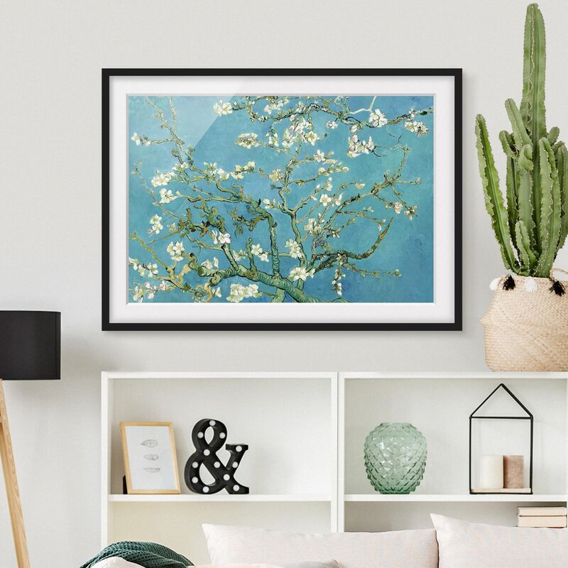 

Póster enmarcado - Vincent Van Gogh - Almond Blossom Dimensión LxA: 70cm x 100cm, Marco: Negro