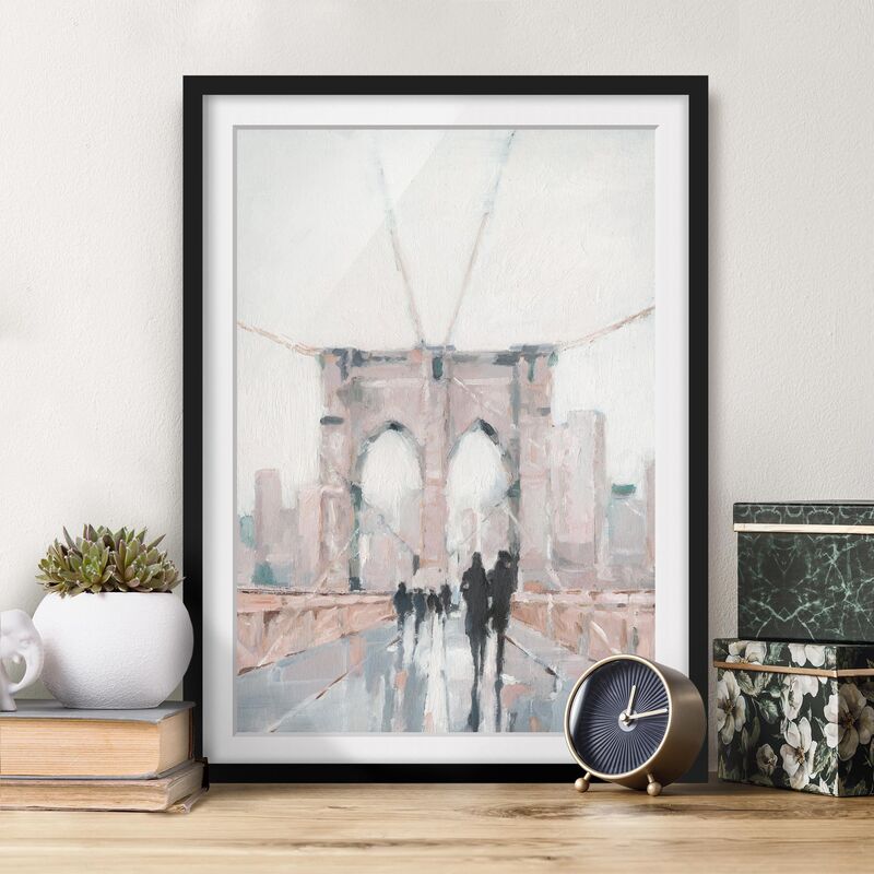 

Póster enmarcado - Io Cammino Al Mattino Dimensión LxA: 40cm x 30cm, Marco: Negro