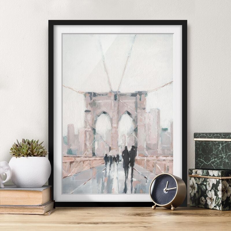 

Póster enmarcado - Io Cammino Al Mattino Dimensión LxA: 55cm x 40cm, Marco: Negro