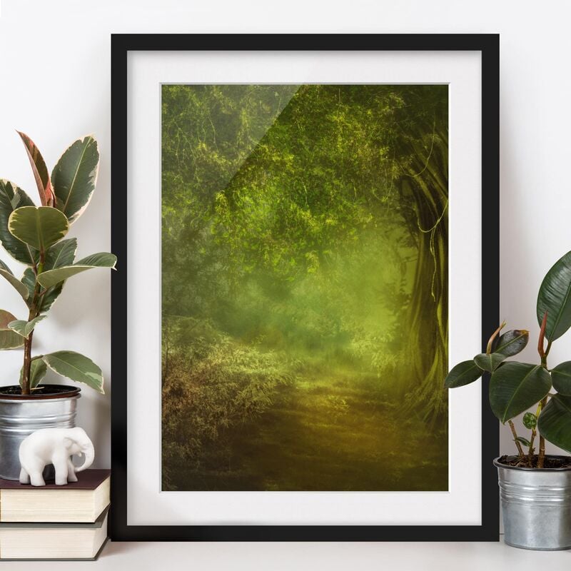 

Póster enmarcado - Walk In The Woods Dimensión LxA: 100cm x 70cm, Marco: Negro