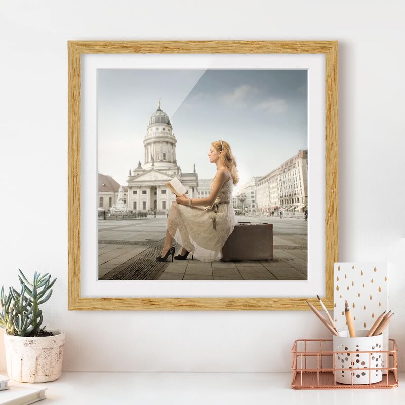 

Póster enmarcado - Voyage, Voyage Dimensión LxA: 50cm x 50cm, Marco: Roble