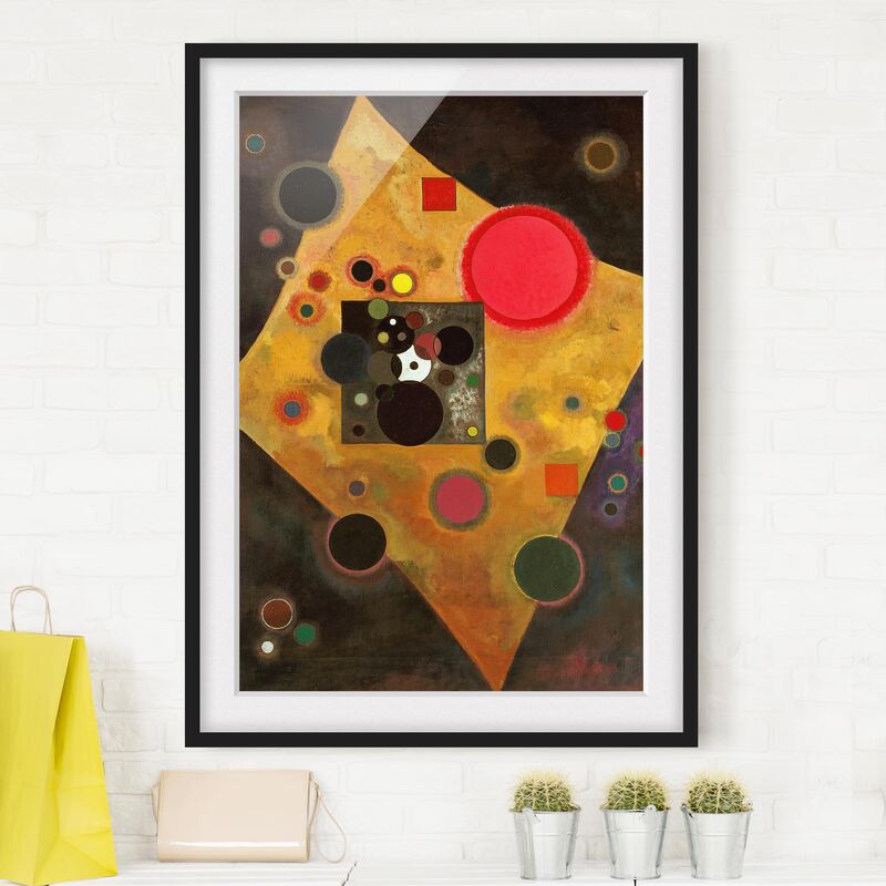 

Póster enmarcado - Wassily Kandinsky - Accent In Pink Dimensión LxA: 40cm x 30cm, Marco: Negro