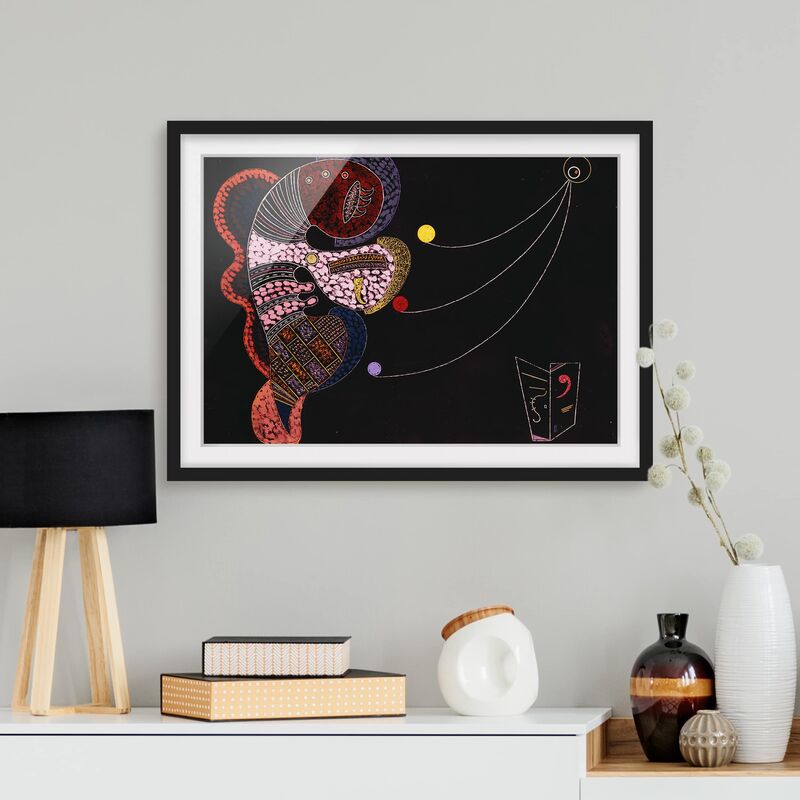 

Póster enmarcado - Wassily Kandinsky - Big And Tiny Dimensión LxA: 70cm x 100cm, Marco: Negro