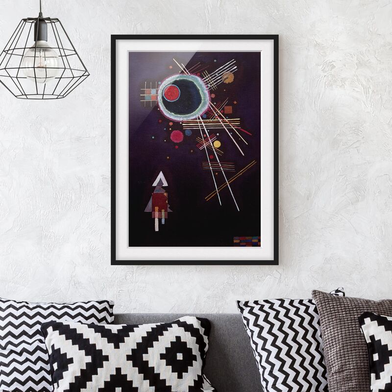 

Póster enmarcado - Wassily Kandinsky - Ray Lines Dimensión LxA: 40cm x 30cm, Marco: Negro