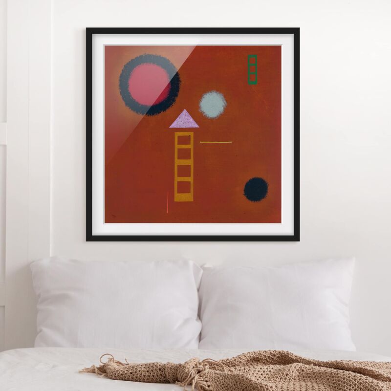 

Póster enmarcado - Wassily Kandinsky - Soothed Dimensión LxA: 50cm x 50cm, Marco: Negro