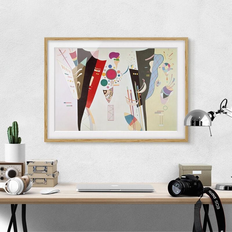 

Póster enmarcado - Wassily Kandinsky - The Mutual Harmony Dimensión LxA: 30cm x 40cm, Marco: Roble