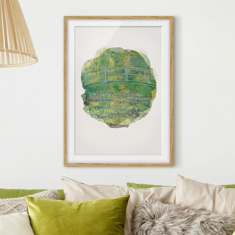 

Póster enmarcado - Acquerelli - Claude Monet - Ponte giapponese Dimensión LxA: 40cm x 30cm, Marco: Roble