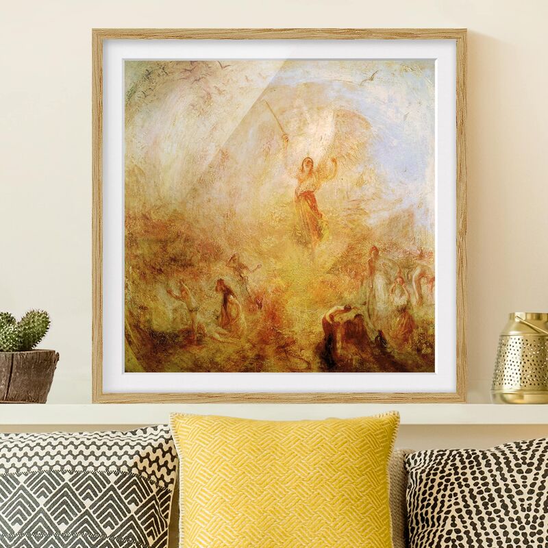 

Póster enmarcado - William Turner - Angel In Front Of The Sun Dimensión LxA: 50cm x 50cm, Marco: Roble