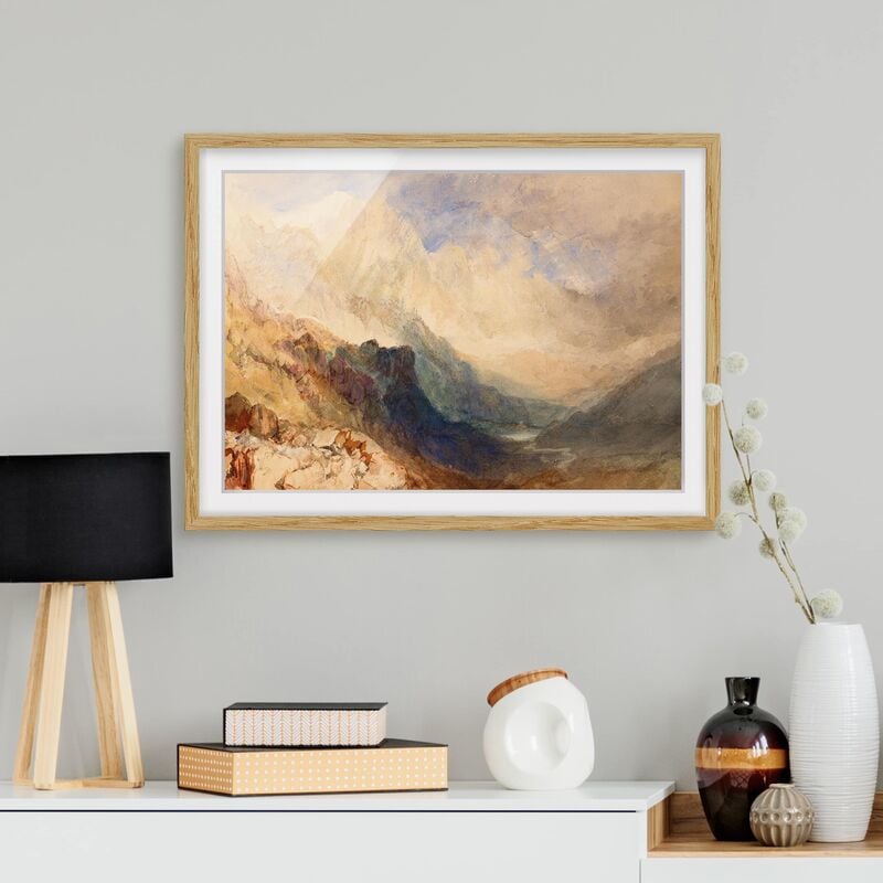 

Póster enmarcado - William Turner - Aosta Valley Dimensión LxA: 50cm x 70cm, Marco: Roble