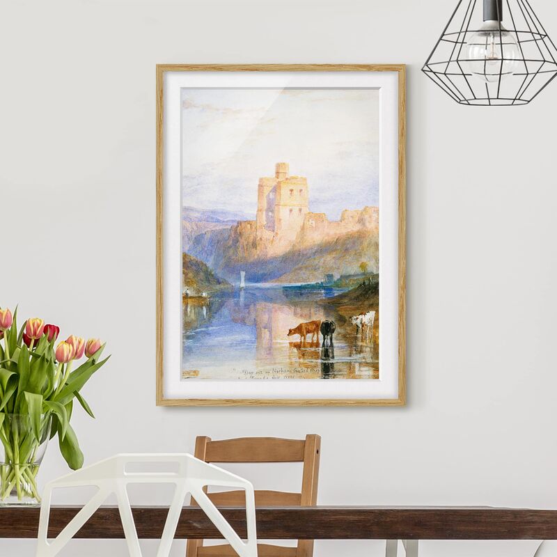 

Póster enmarcado - William Turner - Norham Castle Dimensión LxA: 40cm x 30cm, Marco: Roble