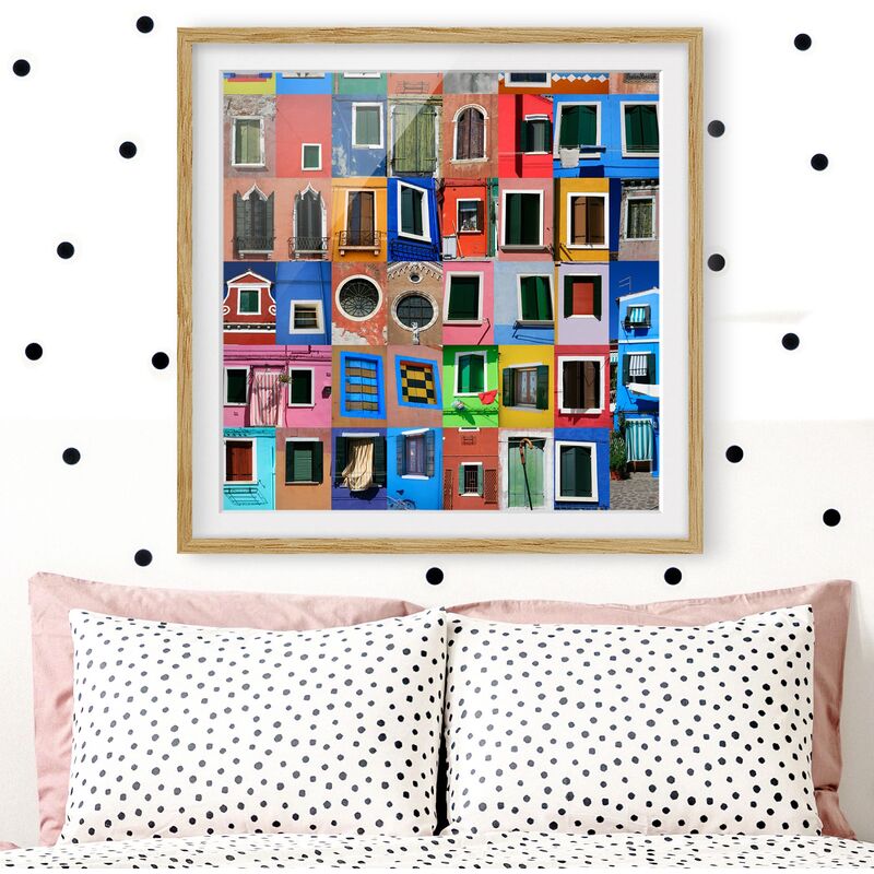 

Póster enmarcado - Window Of The World Dimensión LxA: 70cm x 70cm, Marco: Roble