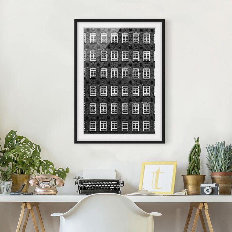 

Póster enmarcado - Windows Dimensión LxA: 55cm x 40cm, Marco: Negro