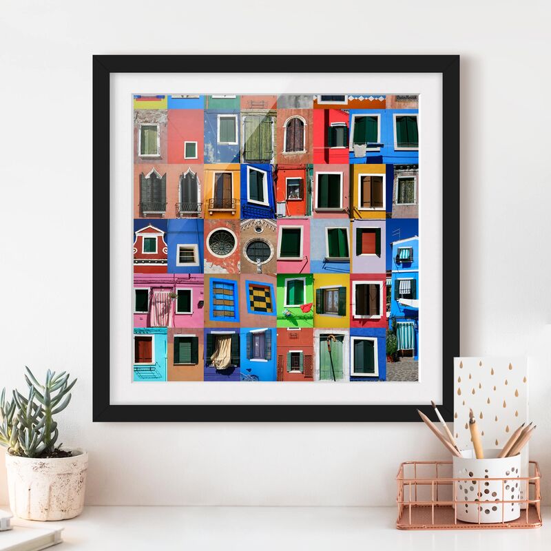 

Póster enmarcado - Window Of The World Dimensión LxA: 30cm x 30cm, Marco: Negro