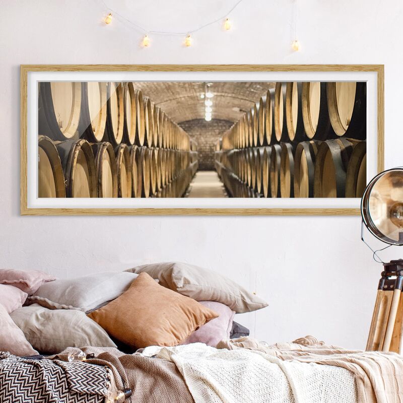 

Póster enmarcado - Cantina Dimensión LxA: 30cm x 75cm, Marco: Roble