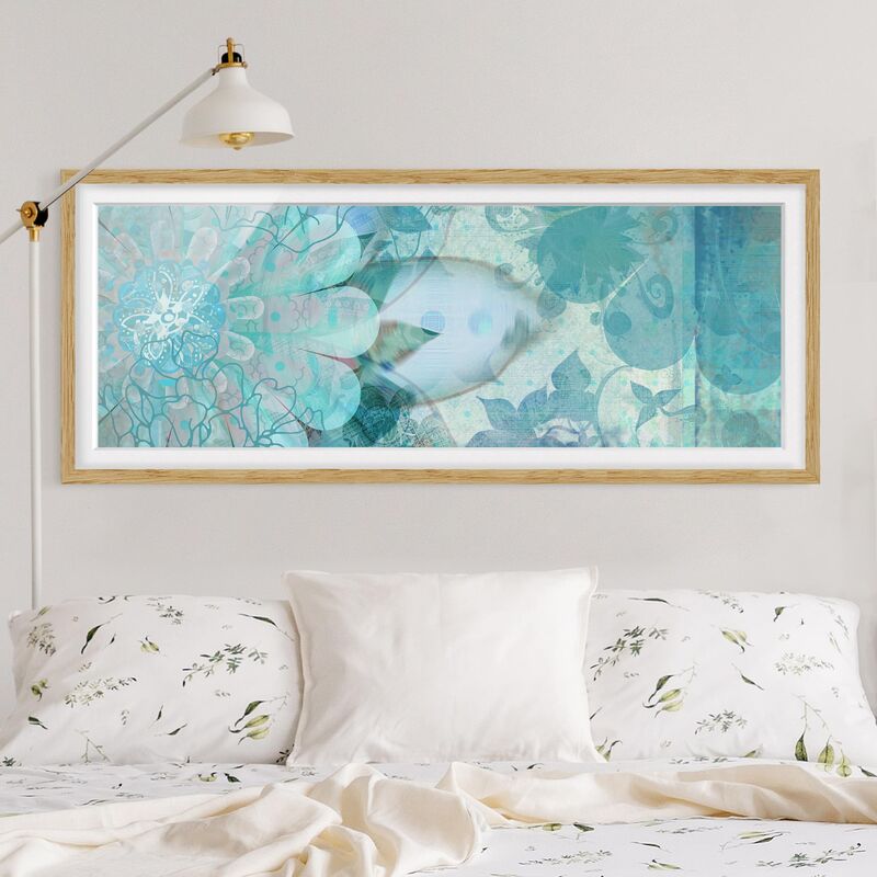 

Póster enmarcado - Fiori D'Inverno Dimensión LxA: 50cm x 130cm, Marco: Roble