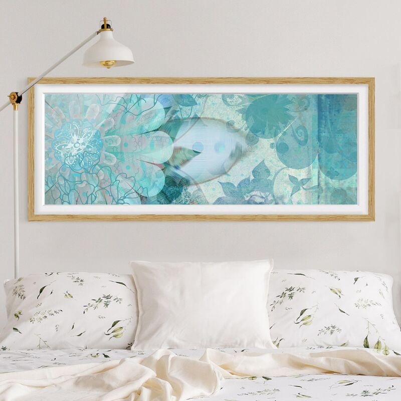 

Póster enmarcado - Fiori D'Inverno Dimensión LxA: 30cm x 75cm, Marco: Roble