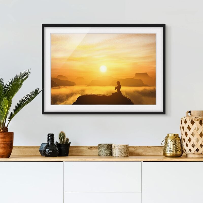 

Póster enmarcado - Yoga Meditation Dimensión LxA: 40cm x 55cm, Marco: Negro