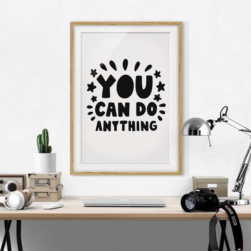 

Póster enmarcado - You Can Do Anything Dimensión LxA: 40cm x 30cm, Marco: Roble