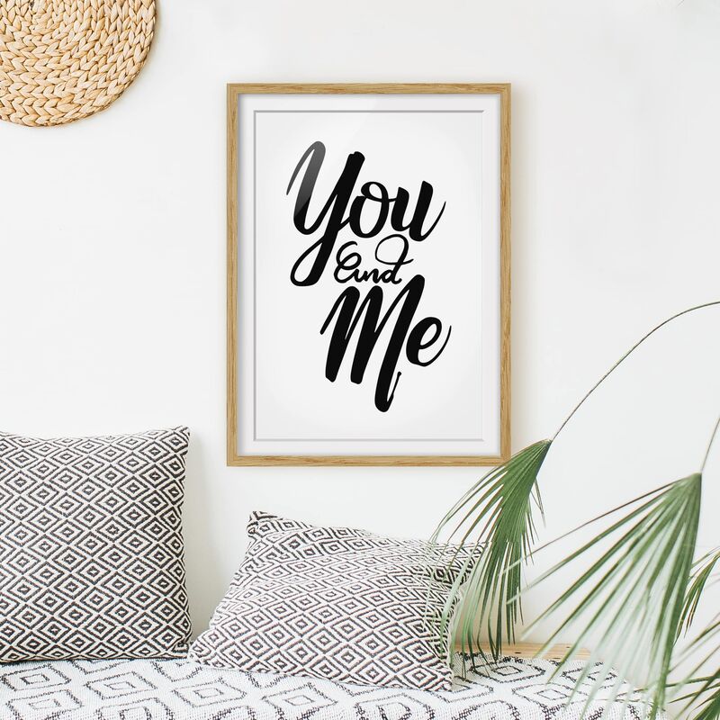 

Póster enmarcado - You And Me Dimensión LxA: 40cm x 30cm, Marco: Roble