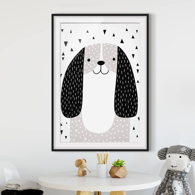 

Póster enmarcado - Zoo Con I Modelli - Cane Dimensión LxA: 40cm x 30cm, Marco: Negro