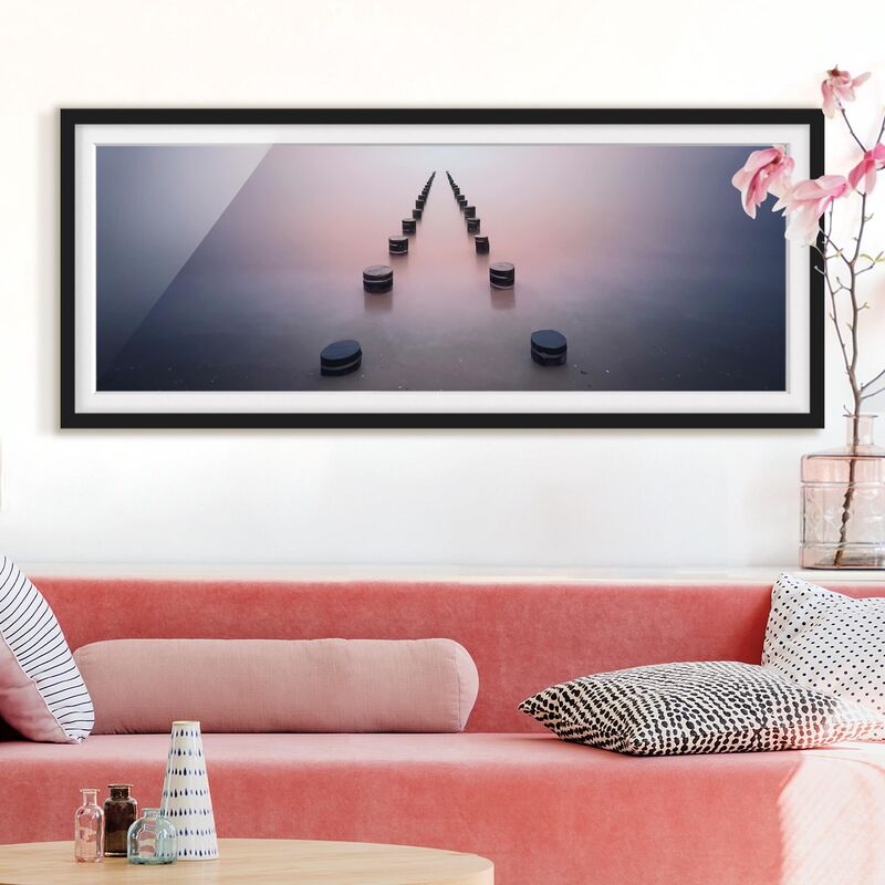 

Póster enmarcado - Zen On The Beach Dimensión LxA: 40cm x 100cm, Marco: Negro