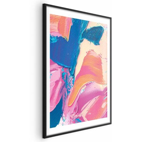 Póster - Expresión colorida - fuertes contrastes en una composición enérgica