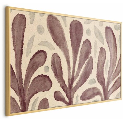 Poster - Foglie e Macchie - grandi forme tremolanti ispirate a Matisse