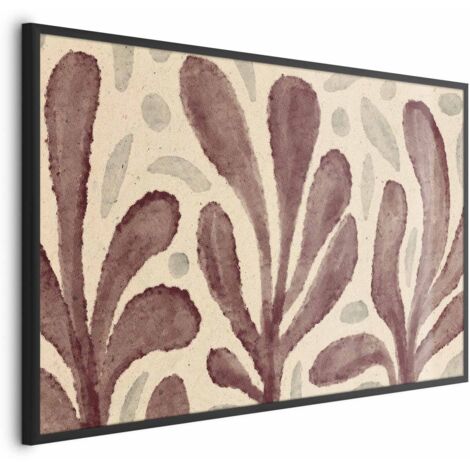 Poster - Foglie e Macchie - grandi forme tremolanti ispirate a Matisse