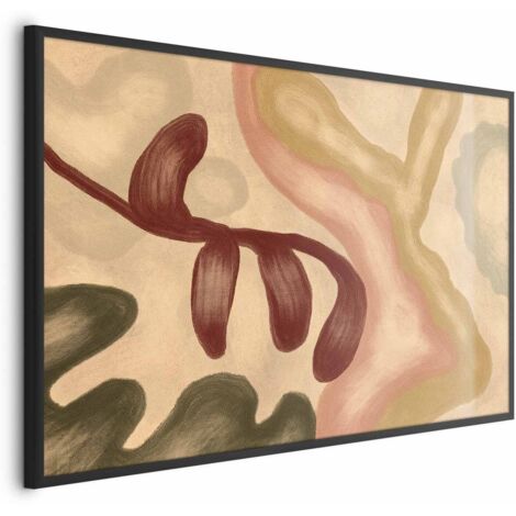 Poster - Forme colorate - figure con effetto calce consumata