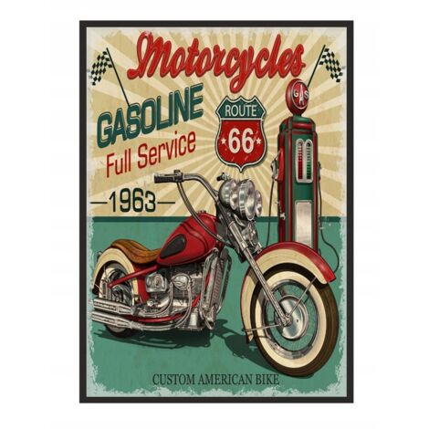 POSTER FOTOGRAFICO IN CORNICE 33x43 cm Garage Motor P1855