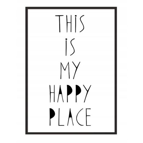 POSTER FOTOGRAFICO IN CORNICE 33x43 cm Happy P046