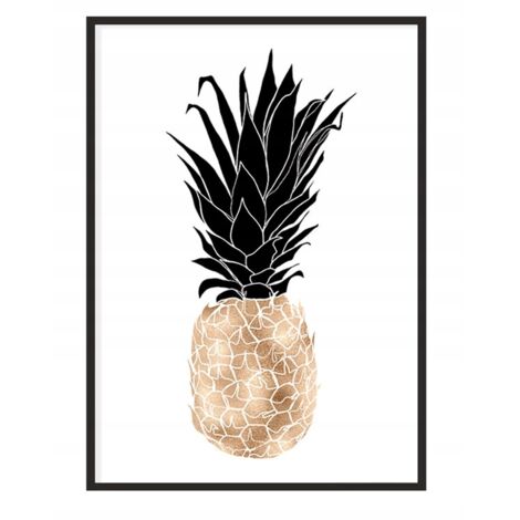 POSTER FOTOGRAFICO IN CORNICE 43x33 cm Ananas P1230